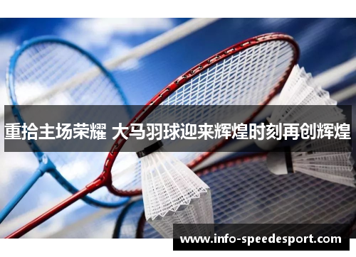 重拾主场荣耀 大马羽球迎来辉煌时刻再创辉煌